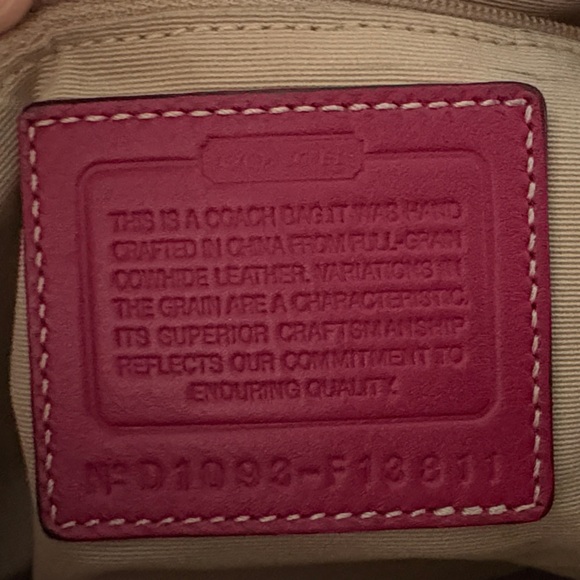 Coach Red Floral Leather Shoulder Bag Customized design by Artist Schatz. - Picture 4 of 9